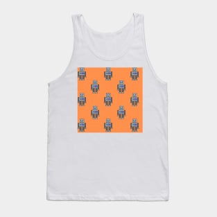 Robots - Orange Tank Top